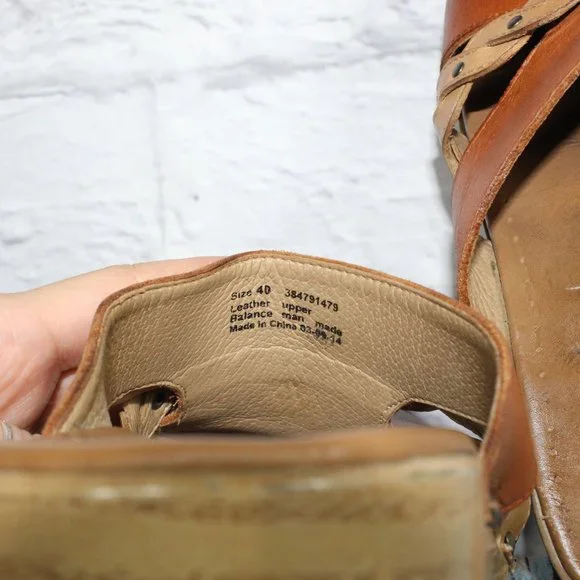 DANSKO Sherise Brown Leather Braided Strap Clogs Slip On Shoes 40 / 10 - Picture 6 of 9